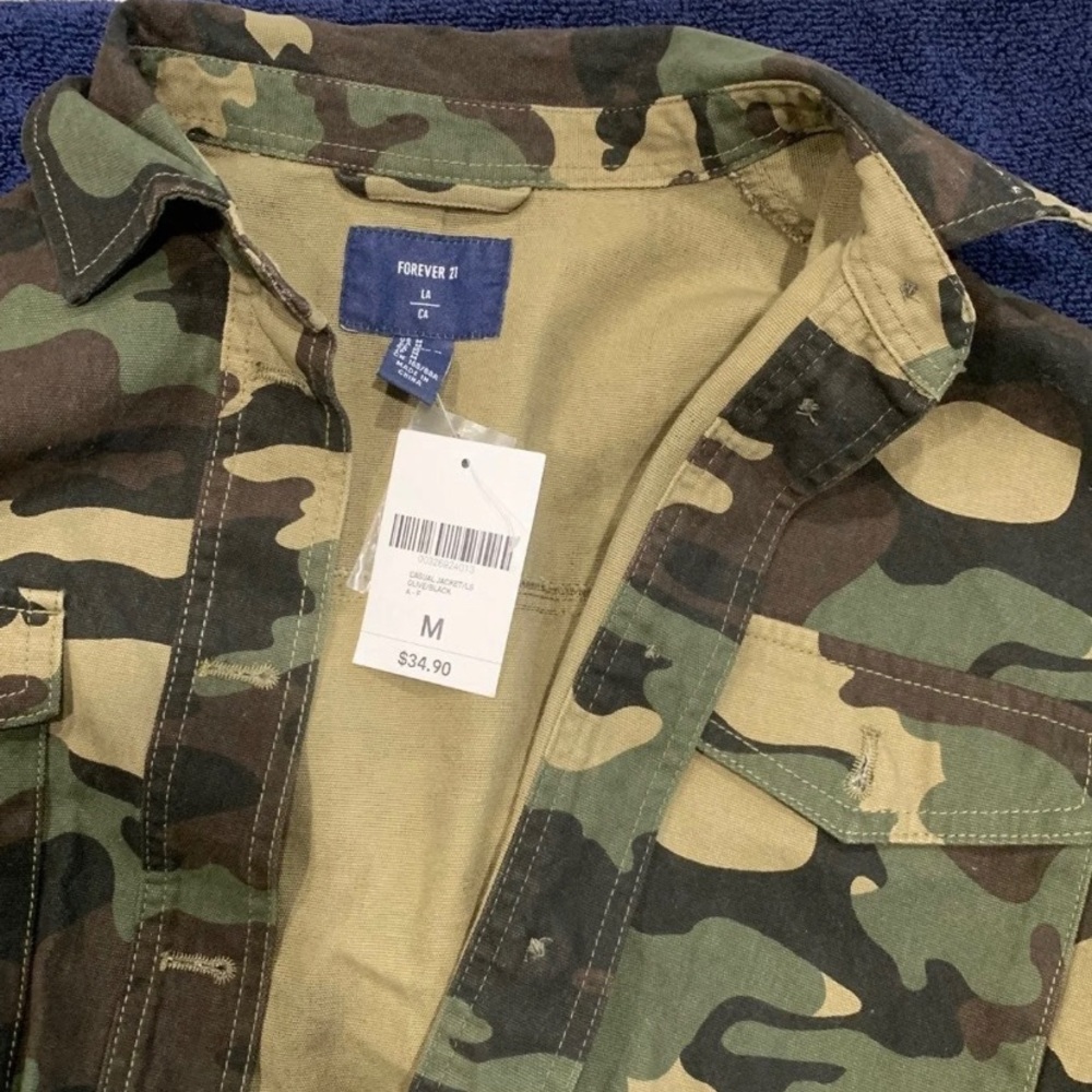 forever 21 camo jacket